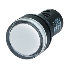 Индикатор сигнальный со встроенным диодом 24В белый