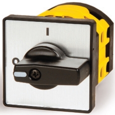 Рукоятка переключателя кулачкового для R01 для сх.1...7 серебристая площадка/черная ручка