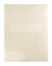 Самоламинирующаяся маркировка для кабелей и труб. Белая (6 шт на 1 листе)