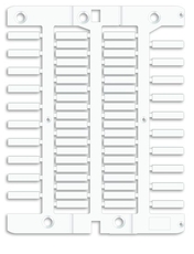 Маркировка для провода, жесткая, для трубочек. 4х18мм. Белая (60 шт на 1 листе)