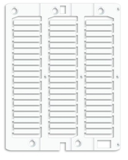 Маркировка для провода, жесткая, для трубочек. 4х23мм. Белая (60 шт на 1 листе)