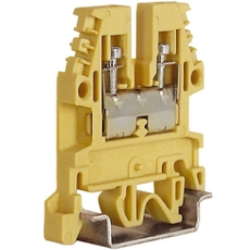 Клемма винтовая 2.5мм.кв бежевая термостойкая