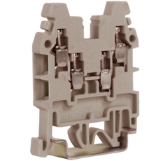 Зажим проходной CBR.2 бежевый 2 ввода/2 вывода 2.5 кв.мм