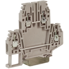 Зажим проходной DBC.2 бежевый 2 уровня 2.5 кв.мм QUADRO