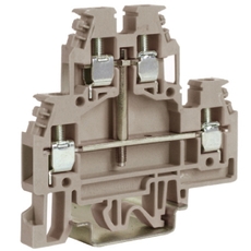 Зажим проходной 2-х уровневый DAS.4/CI 2/5 кв.мм с перемычкой между уровнями
