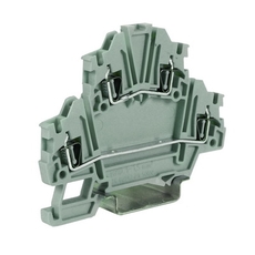 Зажим пружинный двухуровневый с диодом HMD.2N/DD/GR