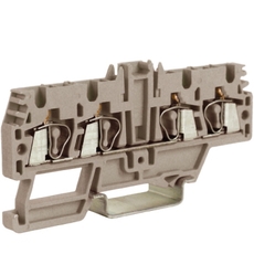 Зажим проходной HMM.2/1+2(Ex)i 1 ввод/2 вывода 2.5 кв.мм синий QUADRO