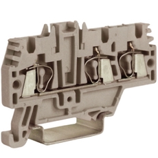 Зажим проходной HMM.2/1+2(Ex)i 2 ввод/2 вывода 2.5 кв.мм синий QUADRO