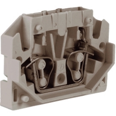 Зажим мини HP.2GR проходной 2.5 кв.мм серый