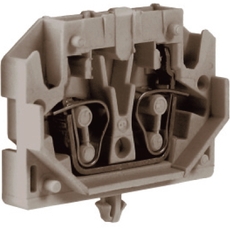 Зажим мини HPC.2GR проходной 2.5 кв.мм серый