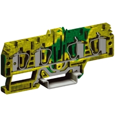 Зажим HTE.4/2+2 для заземления 2 ввод/2 вывода 4 кв.мм желто-зеленый