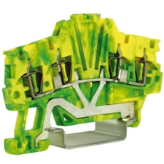 Зажим для заземления HTE.1/2+2 2 ввод/2 вывода 1.5 кв.мм желто-зеленый