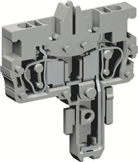 Разъем типа гнездо пружинный зажим на 2 контакта для клемм типа HVPC серый 2.5 кв.мм