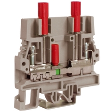 Зажим SCB.6/DDGR тестовый с разъединителем для вольтметра 6 кв.мм серый