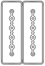 Секция прямая шинопровод 2+2 точек отвода L=3000мм Cu 6P+6P25A