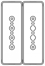 Секция прямая шинопровод 3+3 точек отвода L=3000мм Cu 4P+2P40A