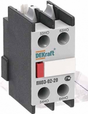 Приставка контактная доп.контакты 2НО лицев | 24101DEK | DEKraft