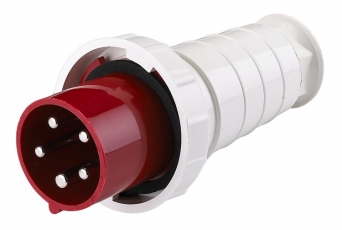 Вилка переносная 045 3Р+РЕ+N 125А 380В IP67 ВП-102 | 26009DEK | DEKraft