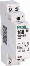 Модульный контактор 1НО+1НЗ 20А 230В МК-103 | 18058DEK | DEKraft