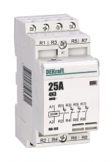 Модульный контактор 4НЗ 20А 230В МК-103 | 18063DEK | DEKraft