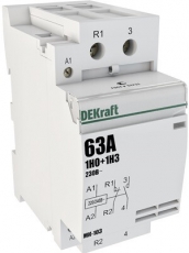 Модульный контактор 1НО+1НЗ 40А 230В МК-103 | 18079DEK | DEKraft