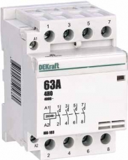 Модульный контактор 4НО 40А 230В МК-103 | 18081DEK | DEKraft