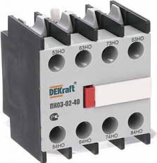 Приставка контактная доп.контакты 4НО лицев | 24103DEK | DEKraft