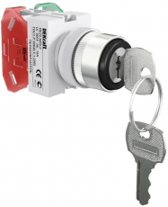 Перекл.2 пол. прав. без фикс. I-O с ключ. 1НО+1НЗ AK | 25142DEK | DEKraft