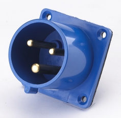 Вилка для скрытой проводки 613 2Р+РЕ 16А 220В IP44 В | 26059DEK | DEKraft