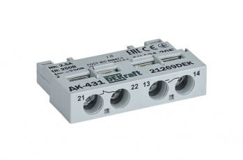 Контакт доп. фронтальный 1НО+1НЗ для ВА-431 | 21269DEK | DEKraft