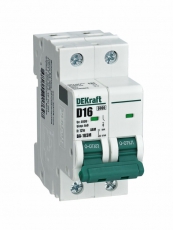 Авт. выкл. без теплозащиты 2P 16А х-ка C 6кА ВА-103M | 12511DEK | Dekraft