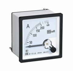 Амперметр аналоговый 300/5А AC 96х96мм КТ 1,5 трансф. подкл. | 50234DEK | DEKraft