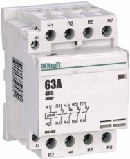 Модульный контактор 4НЗ 63А 230В МК-103 | 18091DEK | DEKraft