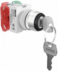 Перекл. на 2 фикс. полож. I-O с ключом 1НО+1НЗ AKS-2 | 25053DEK | DEKraft