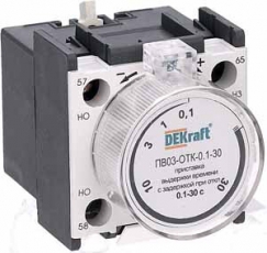 Приставка выдержки времени с задержкой при | 24113DEK | DEKraft