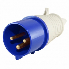 Вилка переносная 023 2Р+РЕ 32А 220В IP44 ВП-102 | 26004DEK | DEKraft