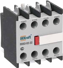Приставка контактная доп.контакты 2НО+2НЗ ли | 24105DEK | DEKraft