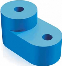 Изолятор угловой для установки нулевой шины | 32253DEK | DEKraft