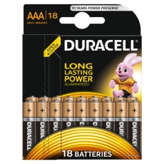 Элементы питания Duracell LR03-18BL BASIC | Б0014449 | Duracell