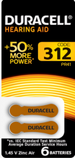Батарейки Duracell ZA312-6BL | Б0039181 | Duracell