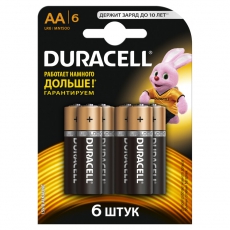 Элемент питания Duracell LR6-6BL BASIC | Б0014859 | Duracell