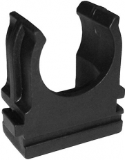 Крепёж-клипса для труб Полистирол черная д20 (50шт/4200шт уп/транс) | PR08.3400 | Э-Пласт