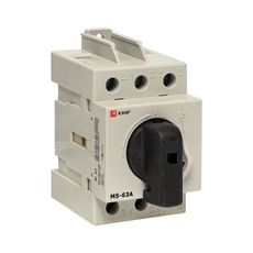 Рубильник модульный MS-63A 3P на DIN-рейку PROxima (ms-63d)