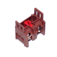 Контакт дополнительный для светосигнальной арматуры NC бордовый (pbn-01-r)