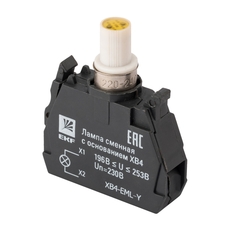 Лампа сменная c основанием XB4 желтая 230В PROxima (XB4-EML-Y)