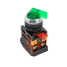 Переключатель ANLC-22 3 полюса зеленый с подсветкой 380В (psw-anlc-3p-g-380)