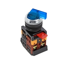 Переключатель ANLC-22 3P 2 позиции синий с подсветкой 1но+1нз