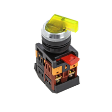 Переключатель ANLC-22 2P желтый с подсветкой 380В NO+NC