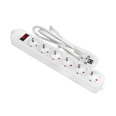 Фильтр сетевой 6x1.8м 16А/3.2кВт с выключателем с заземлением ПВС 3х1.0 Блокбастер XL PROxima (UFA16-310-6-018)