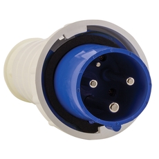 Вилка кабельная 63А 2Р+Е IP44 переносная 220В 033 (ps-033-63-220)